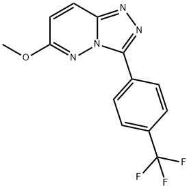 6-METHOXY-3-[4-(TRIFLUOROMETHYL)PHENYL][1,2,4]TRIAZOLO[4,3-B]PYRIDAZINE 结构式