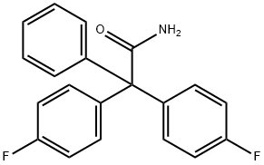4-氟-A-(4-氟苯基)-A-苯基-苯甲酰胺 结构式