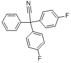 2,2-双(4-氟苯基)-2-苯基乙腈 结构式