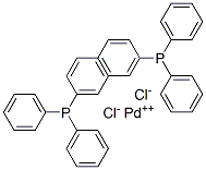 二-(三苯基瞵)-二氯化钯 结构式