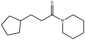 3-环戊基-1-(哌啶-1-基)丙烷-1-硫酮 结构式