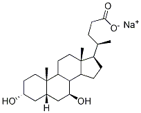 熊去氧胆酸钠盐 结构式