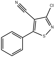 3-氯-5-苯基-4-异噻唑甲腈 结构式