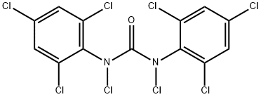 1,3-Dichloro-1,3-bis(2,4,6-trichlorophenyl)urea 结构式