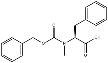 N-苄氧羰基-N-甲基-L-苯丙氨酸 结构式