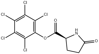 L-焦谷氨酸五氯苯基酯 结构式