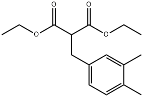 diethyl 2-(3,4-dimethylbenzyl)malonate 结构式