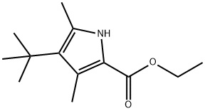 4-T-丁基-3,5-二甲基-2-吡咯羧酸乙酯 结构式