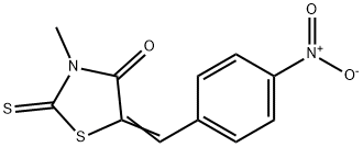 3-METHYL-5-[1-(4-NITRO-PHENYL)-METH-(Z)-YLIDENE]-2-THIOXO-THIAZOLIDIN-4-ONE 结构式