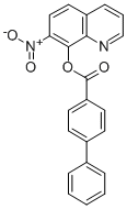 4-Biphenylcarboxylic acid, 7-nitro-8-quinolyl ester 结构式