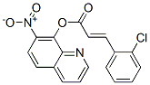 7-Nitro-8-quinolinol 3-(2-chlorophenyl)propenoate 结构式