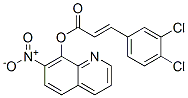 7-Nitro-8-quinolinol 3-(3,4-dichlorophenyl)propenoate 结构式