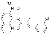 7-Nitro-8-quinolinol 2-(3-chlorobenzylidene)propanoate 结构式