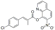 7-Nitro-8-quinolinol 2-(4-chlorobenzylidene)propanoate 结构式