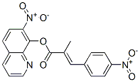 2-(4-Nitrobenzylidene)propanoic acid 7-nitro-8-quinolyl ester 结构式