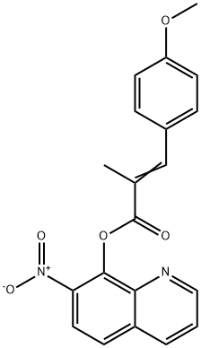 2-(4-Methoxybenzylidene)propanoic acid 7-nitro-8-quinolyl ester 结构式