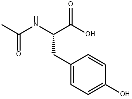 N-乙酰-DL-酪氨酸 结构式
