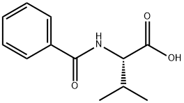N-苯甲酰-N-缬氨酸 结构式