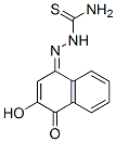 2-hydroxy-1,4-naphthoquinone monothiosemicarbazone 结构式