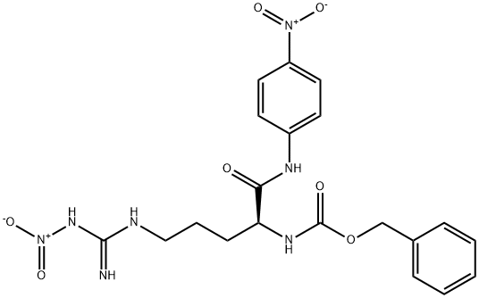 Z-ARG(NO2)-PNA 结构式