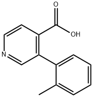 3-(2-Methylphenyl)-4-pyridinecarboxylicacid 结构式