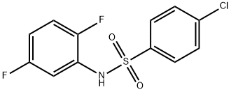 4-chloro-N-(2,5-difluorophenyl)benzenesulfonamide 结构式