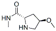 2-Pyrrolidinecarboxamide,4-methoxy-N-methyl-,(2S,4R)-(9CI) 结构式