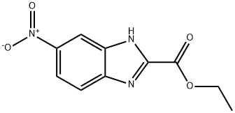 5-硝基-1H-苯并咪唑-2-羧酸乙酯 结构式