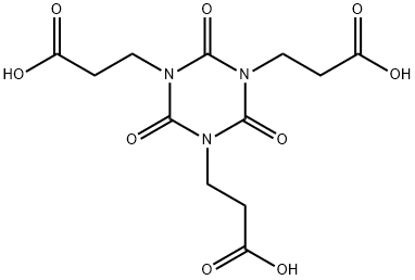 2,4,6-三氧代-1,3,5-三嗪-1,3,5(2H,4H,6H)-三丙酸 结构式