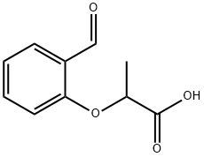 2-(2-甲酰基苯氧基)丙酸 结构式