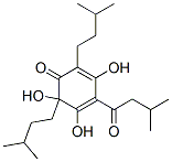 3,5,6-Trihydroxy-2,6-bis(3-methylbutyl)-4-(3-methyl-1-oxobutyl)-2,4-cyclohexadien-1-one 结构式