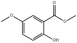 5-甲氧基水杨酸甲酯 结构式