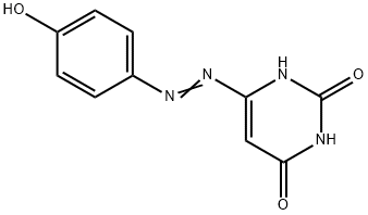 6-((P-HYDROXYPHENYL)AZO)URACIL 结构式