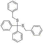 1,1'-[Bis[(phenylmethyl)thio]methylene]bisbenzene 结构式