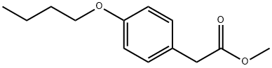对丁氧基苯乙酸甲酯 结构式