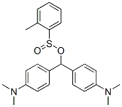 bis[p-(dimethylamino)phenyl]methyl toluenesulphinate 结构式