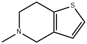 THIENO[3,2-C]PYRIDINE, 4,5,6,7-TETRAHYDRO-5-METHYL- 结构式