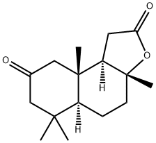 (3aR,5aS,9aS,9bR)-1,3a,4,5,5a,6,7,9,9a,9b-Decahydro-3a,6,6,9a-tetramethylnaphtho[2,1-b]furan-2,8-dione 结构式