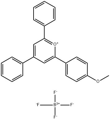 2-(4-甲氧基苯基)-4,6-二苯基吡喃翁四氟硼酸盐  结构式