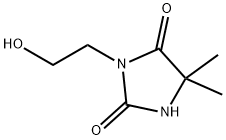 3-(2-hydroxyethyl)-5,5-dimethylimidazolidine-2,4-dione 结构式