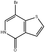 7-溴-5H-噻吩并[3,2-C]吡啶-4-酮 结构式