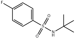 N-叔丁基-4-氟苯磺酰胺 结构式