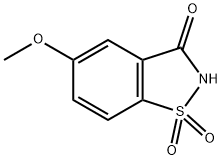 1,2-BENZISOTHIAZOL-3(2H)-ONE, 5-METHOXY, 1,1-DIOXIDE 结构式