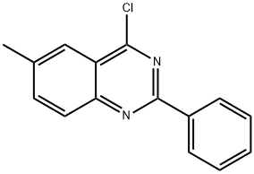 4-氯-6-甲基-2-苯基喹唑啉 结构式