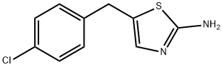 5-(4-chlorobenzyl)thiazol-2-aMine 结构式