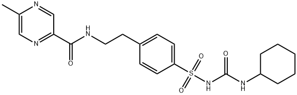格列吡嗪 结构式