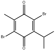 2,5-二溴-6-异丙基-3-甲基-1,4-苯醌 结构式