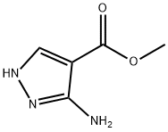 3-氨基吡唑-4-甲酸甲酯 结构式