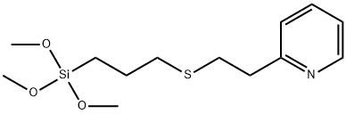 3-(2-吡啶基乙基)硫代丙基三甲氧基硅烷 结构式