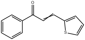 (E)-1-苯基-3-(2-噻吩基)-2-丙烯-1-酮 结构式